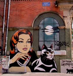 girl with a cat